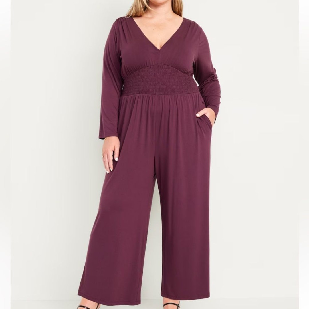 NWT Old Navy Waist Defined V Neck Jumpsuit Size 4X