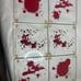 Dexter Blood Splatter Slides Glass Coasters