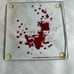 Dexter Blood Splatter Slides Glass Coasters