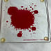 Dexter Blood Splatter Slides Glass Coasters