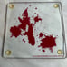 Dexter Blood Splatter Slides Glass Coasters