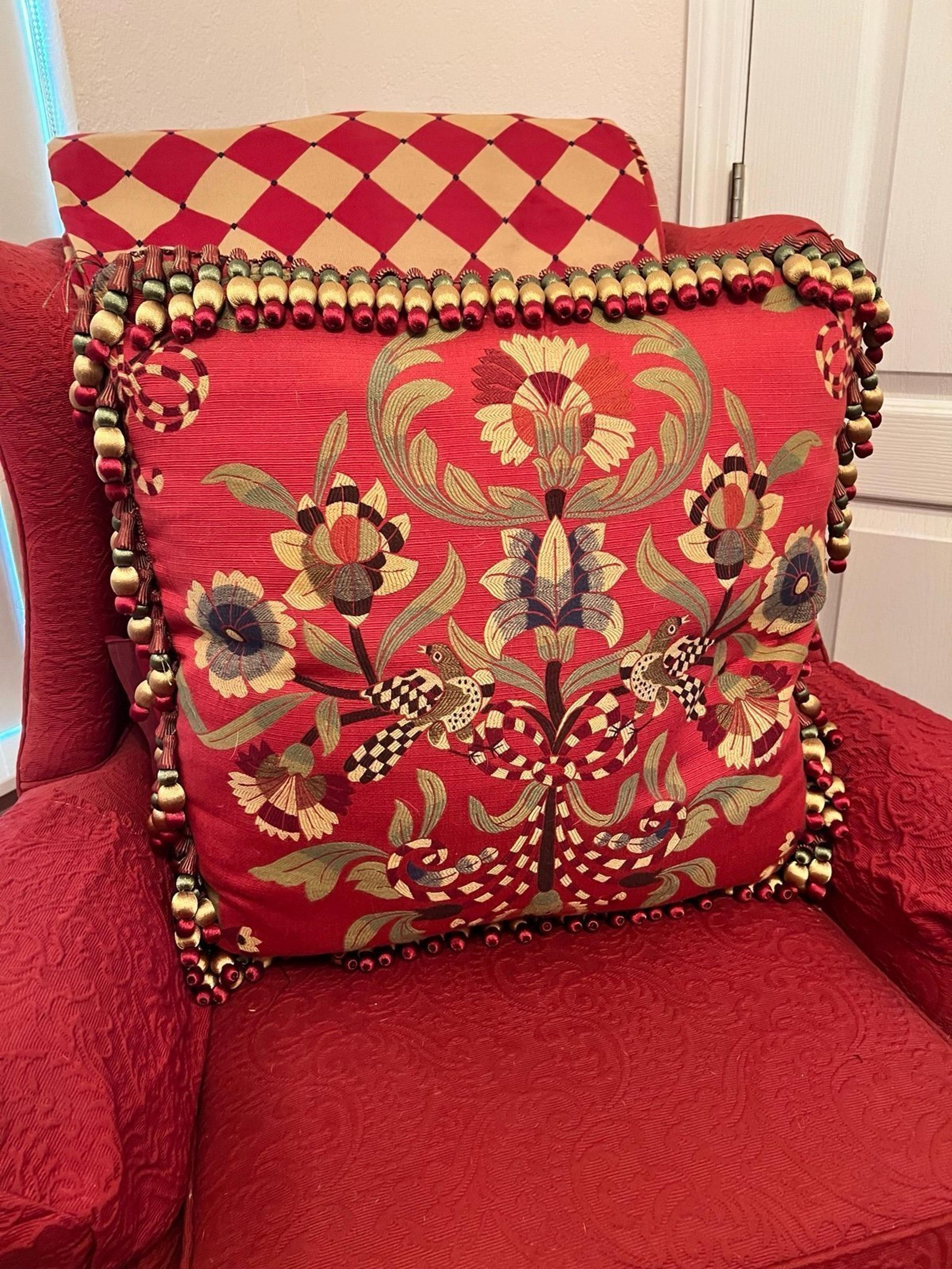 Mackenzie Childs Harlequin Pillow