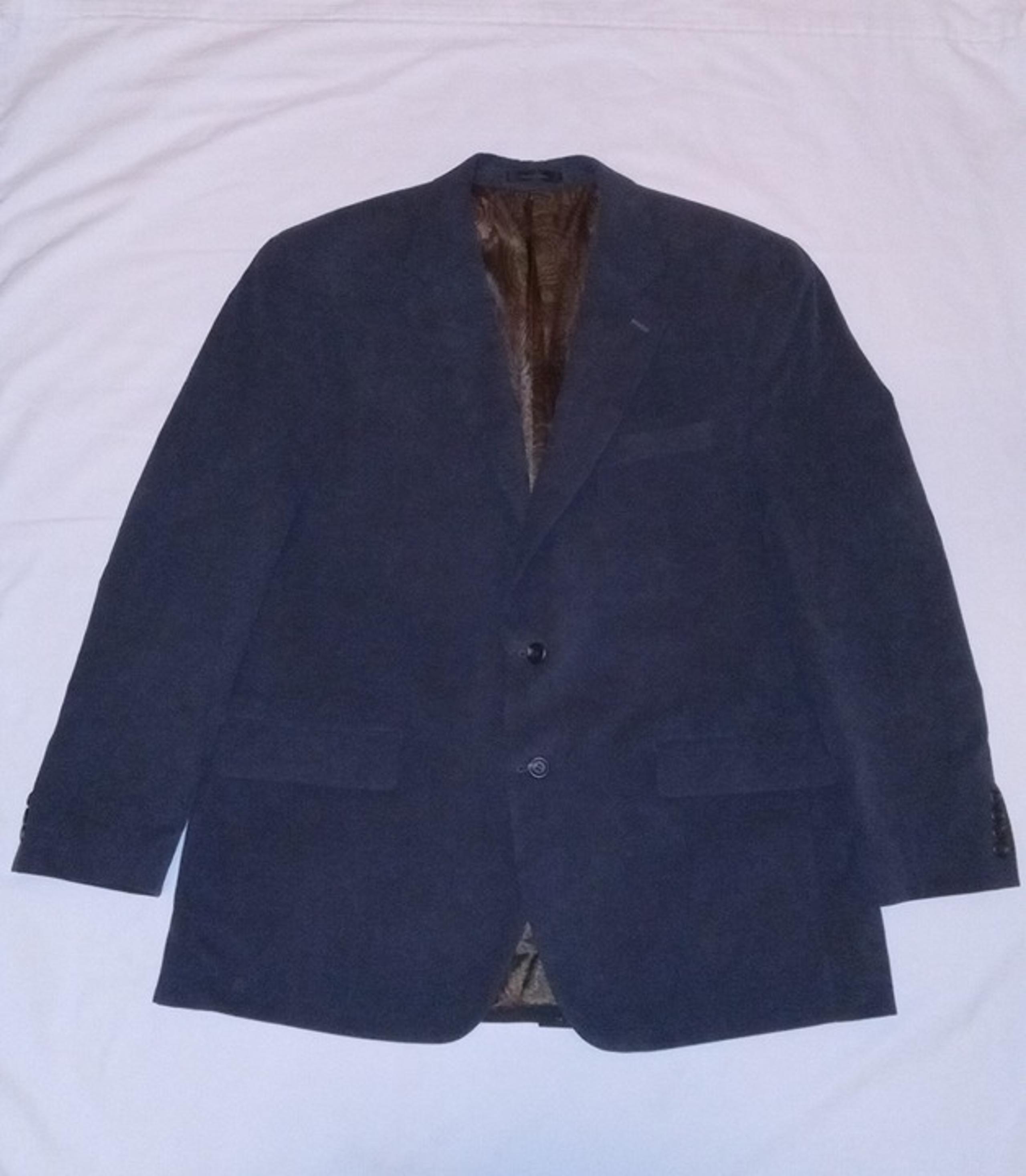 RALPH LAUREN Blazer 44R Lightweight Corduroy Gray Sport Coat Jacket Mens Classic