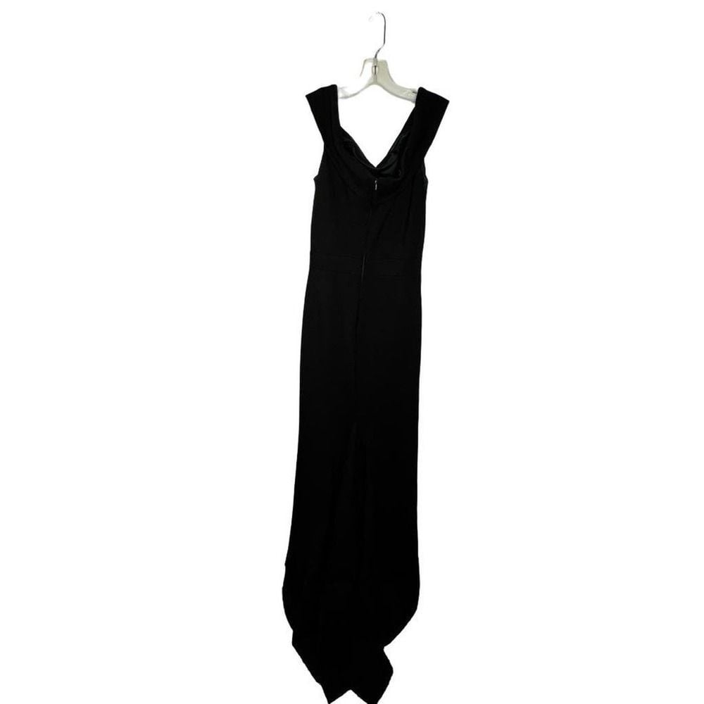Sherri Hill Black Formal Dress with Train