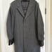 DIESEL BLACK GOLD Coat Black Wool Blend Lamb Skin Trim Unisex It 48 AMAZING