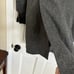 DIESEL BLACK GOLD Coat Black Wool Blend Lamb Skin Trim Unisex It 48 AMAZING