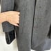 DIESEL BLACK GOLD Coat Black Wool Blend Lamb Skin Trim Unisex It 48 AMAZING