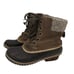 Sorel Women's Brown Leather Slimpack Lace II Boots Size 8