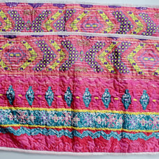 Boho Multicolor Bright King Embroidered Detail Decorative Pillow Shams Set of 2