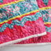 Boho Multicolor Bright King Embroidered Detail Decorative Pillow Shams Set of 2