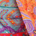 Boho Multicolor Bright King Embroidered Detail Decorative Pillow Shams Set of 2