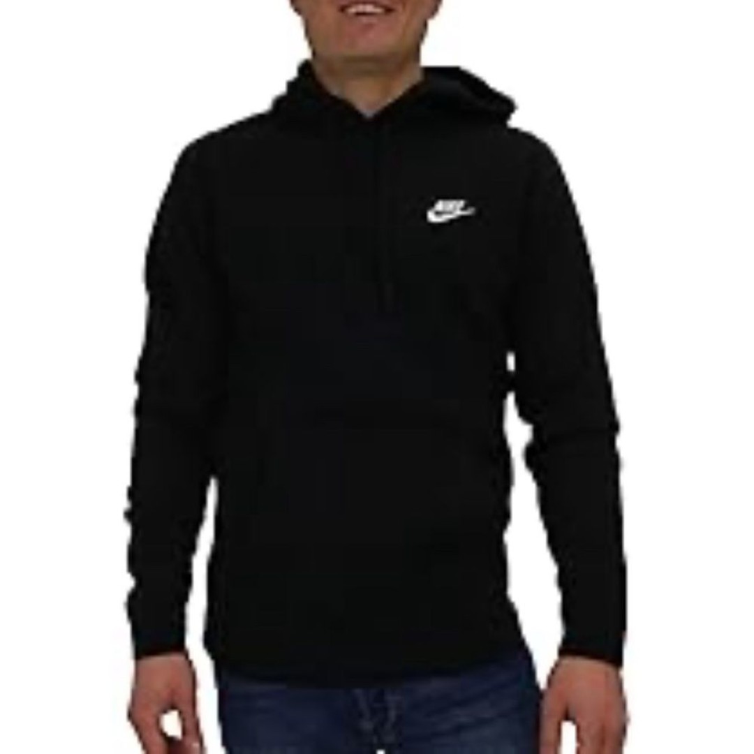 Nike sportswear black fleece pullover hoodie