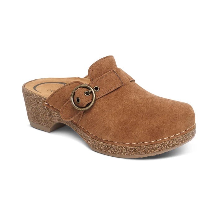 NEW AETREX MADISON SUEDE COGNAC WOMEN'S RETAIL 149, Size 8.5