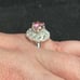 Gorgeous Certified 1.65Ct. Pink Brilliant Cut Earth Mined Diamond Ring Size 6.75