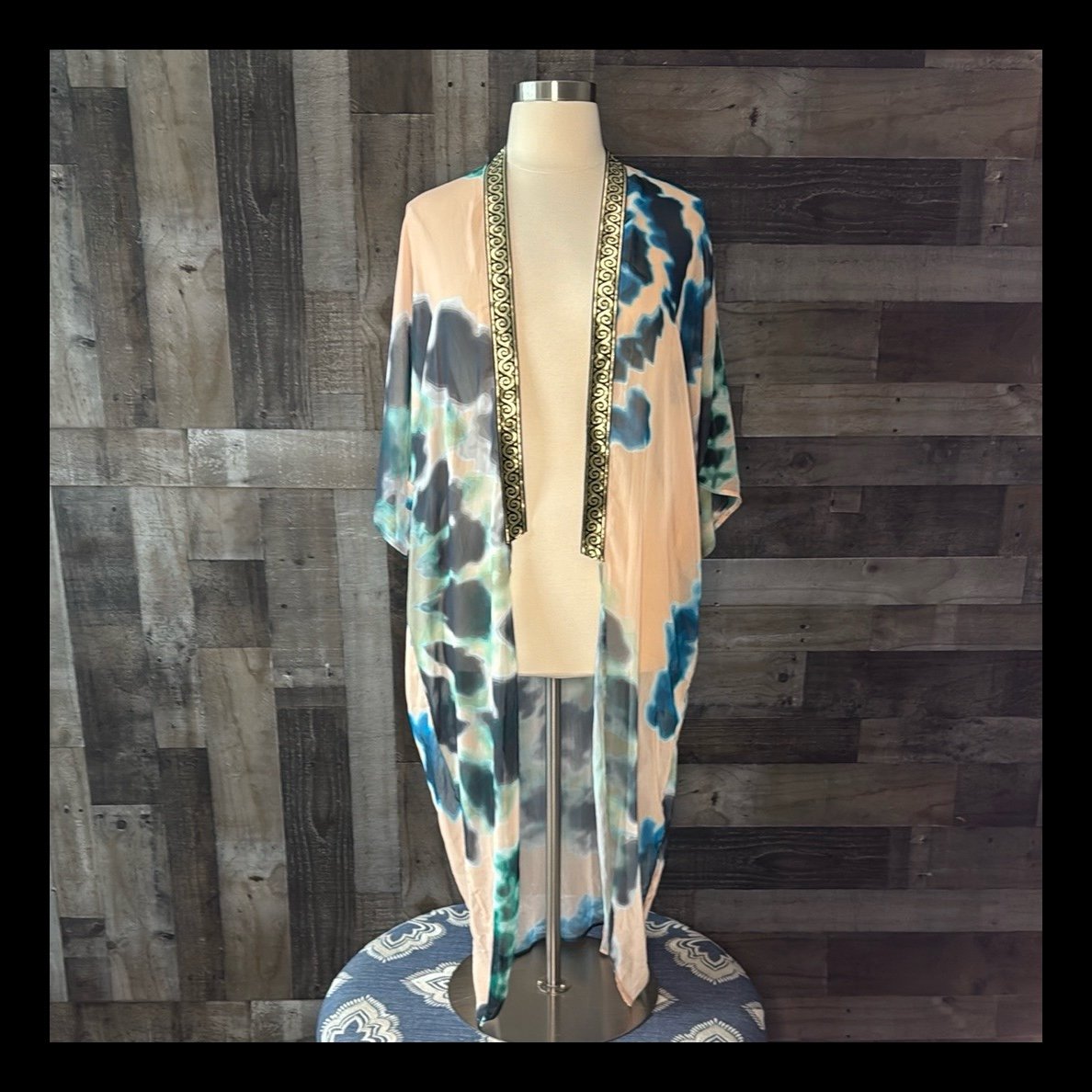 Suki So elegant tie dye wrap OS quiet luxury resortwear old money country club