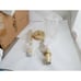 Linea Lighting Hanging Pendant Light Brass w/ Glass LL-P311-SB Lot of 2