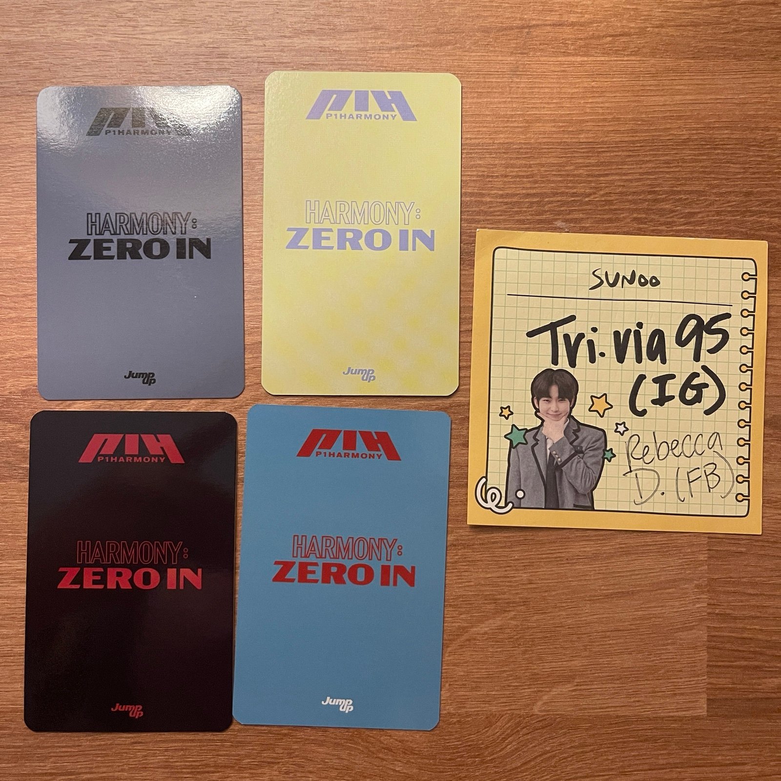 Jongseob Signed Harmony: Set In Album P1Harmony Mini Album