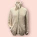 Soft Surroundings Lyla Teddy Cardigan Full Zip Sesame Light Brown Sz S
