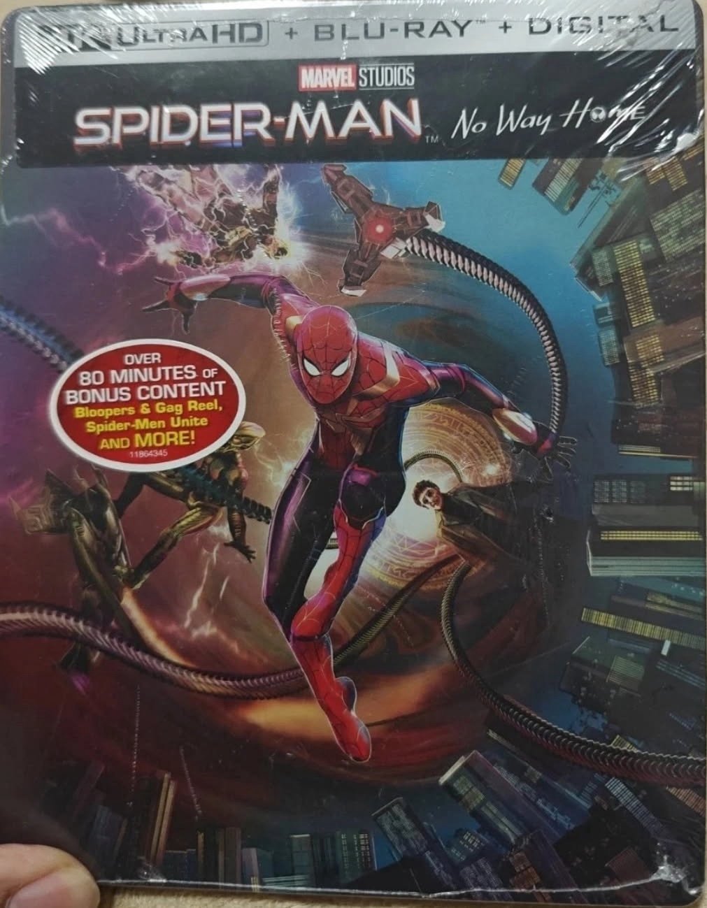 Never been open Spider-Man No Way Home Steelbook