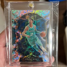 Lamelo Ball Rookoe Card. Silver Prizm Scope