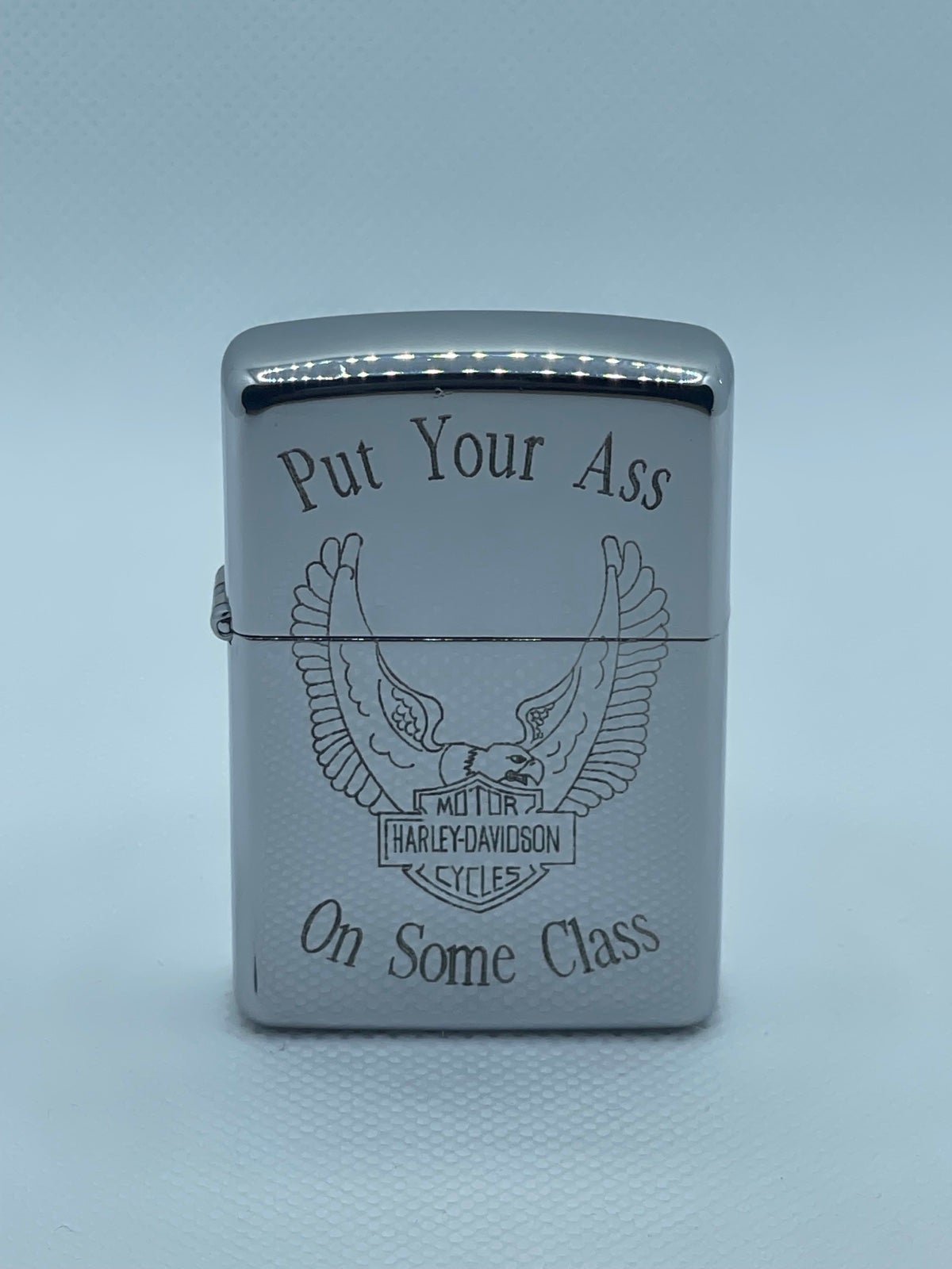 Vintage Zippo Lighter_Engraved w/Special Text HARLE 1994_Extremely NICE❤️JM_9999
