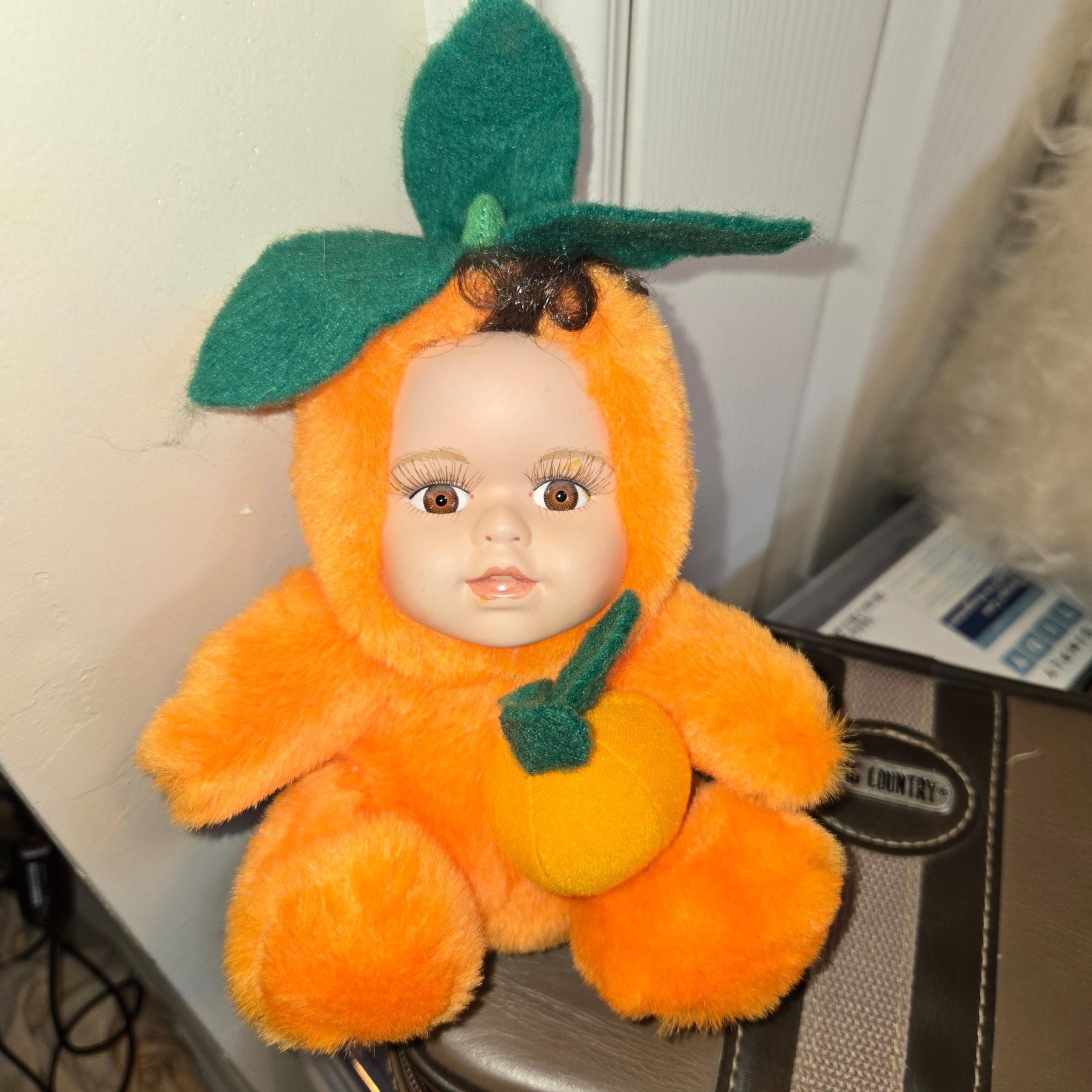 Vintage Orange Baby Doll