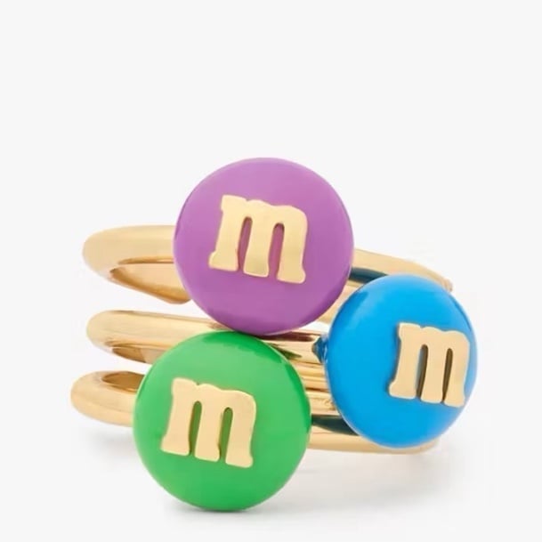128 Kate Spade M&M's Stacking Ring Set size 7