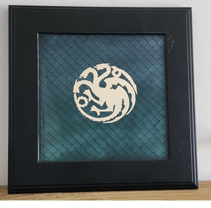 Colorshift Dragon Scale Art - House Targaryen