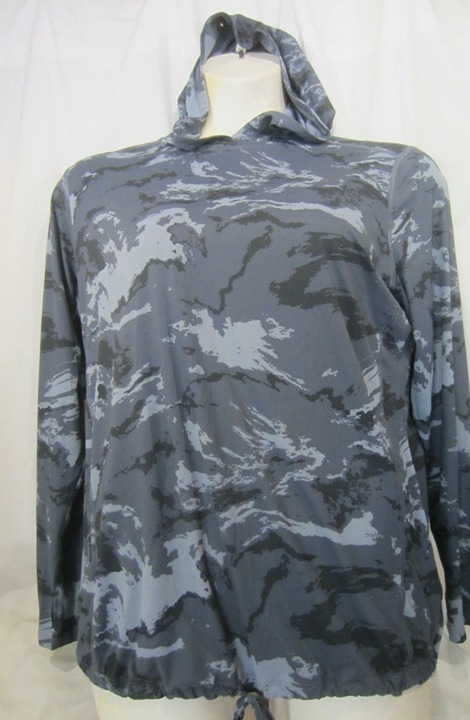 MOUNTAIN HARD WEAR camo Crater Lake LS Hoody XL UPF 50 60 GRAY