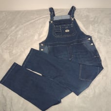 Berne Bib Overall Womens XL 42 Dark Wash Denim Stretch Adjustable Waist Flex NWT