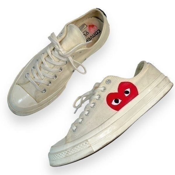 Converse Chuck Taylor All-Star 70s x Comme Des Garons Play Women's Ivory Size 9