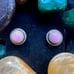 Southwestern Sterling 925 & Pink Conch Stud Earrings