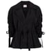 Cinq A Sept Emmeline Drawstring-Waist Woven Nylon Jacket Relaxed Glam Black XS