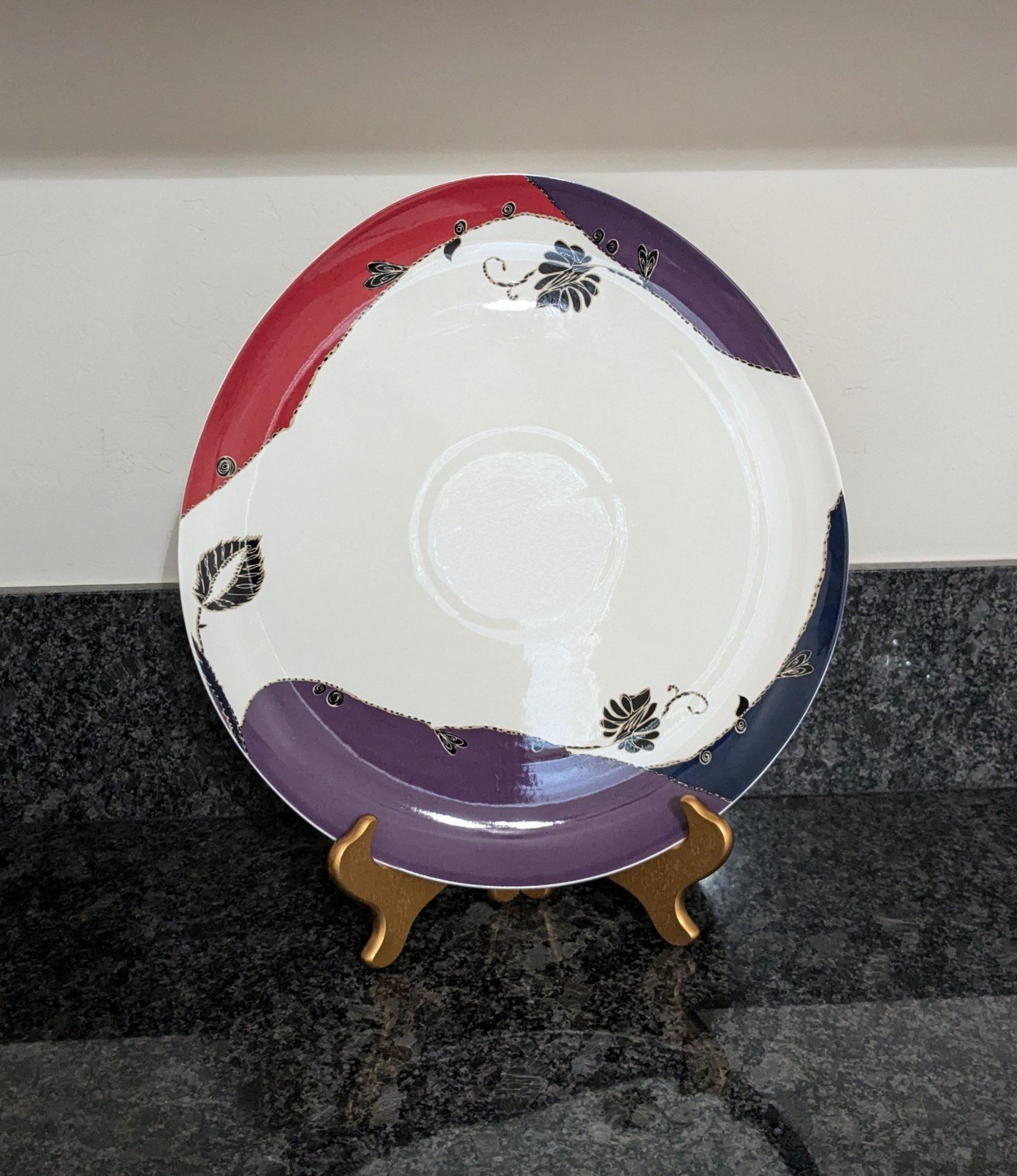 Diane von Furstenberg "Indian Temple" Collection Ceramic Platter
