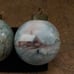 Ornaments set of two vintage Porcelain handpainted ornaments one is signed
