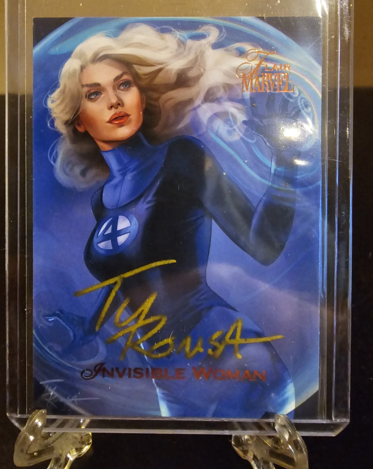 2023 Marvel Flair #89 Invisible Woman signed by Ty Romsa