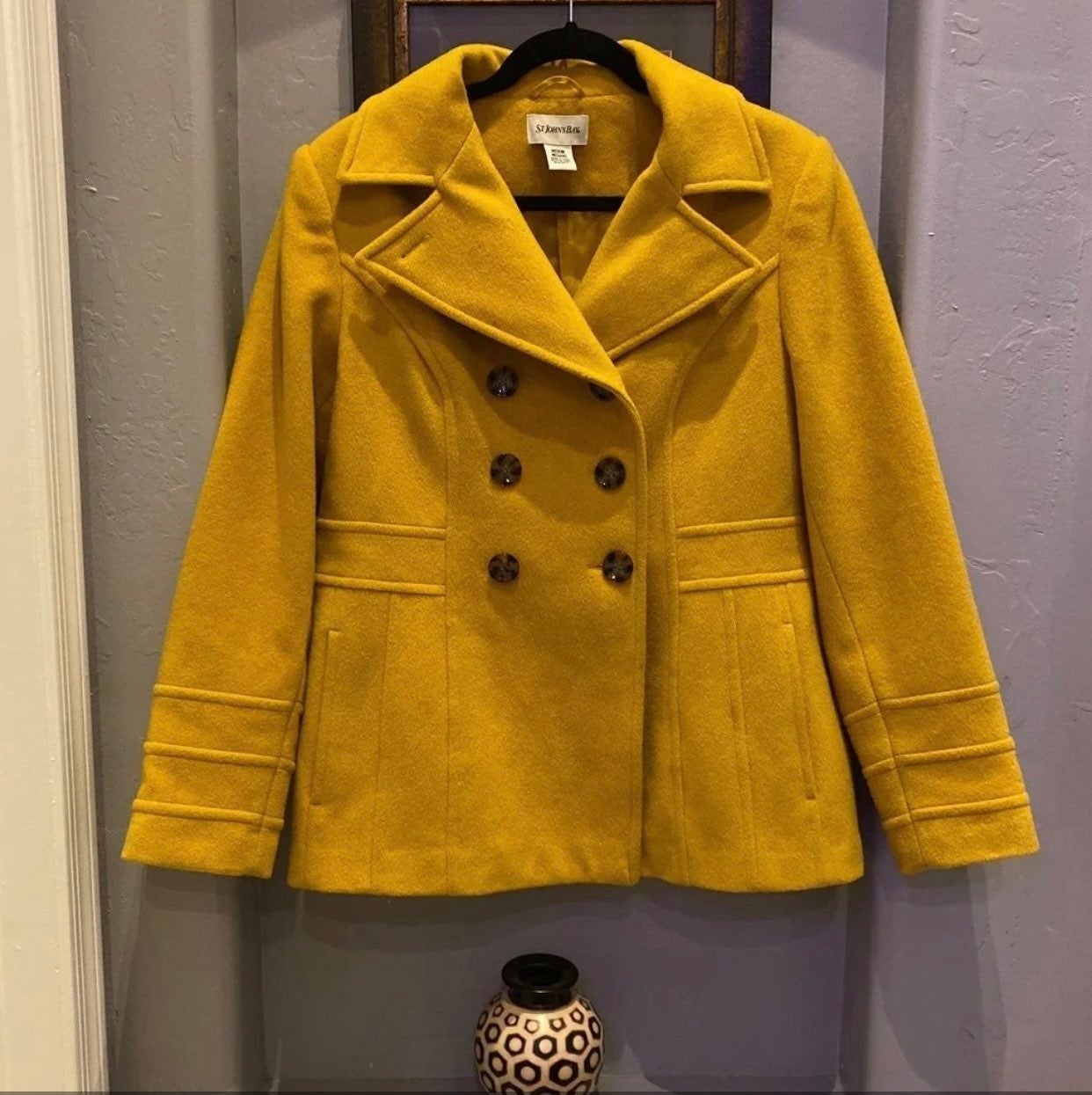 st john's bay peacoat women's