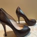 LK Bennett Stiletto Open Toe Leather Heels Size 39 (US 8.5)