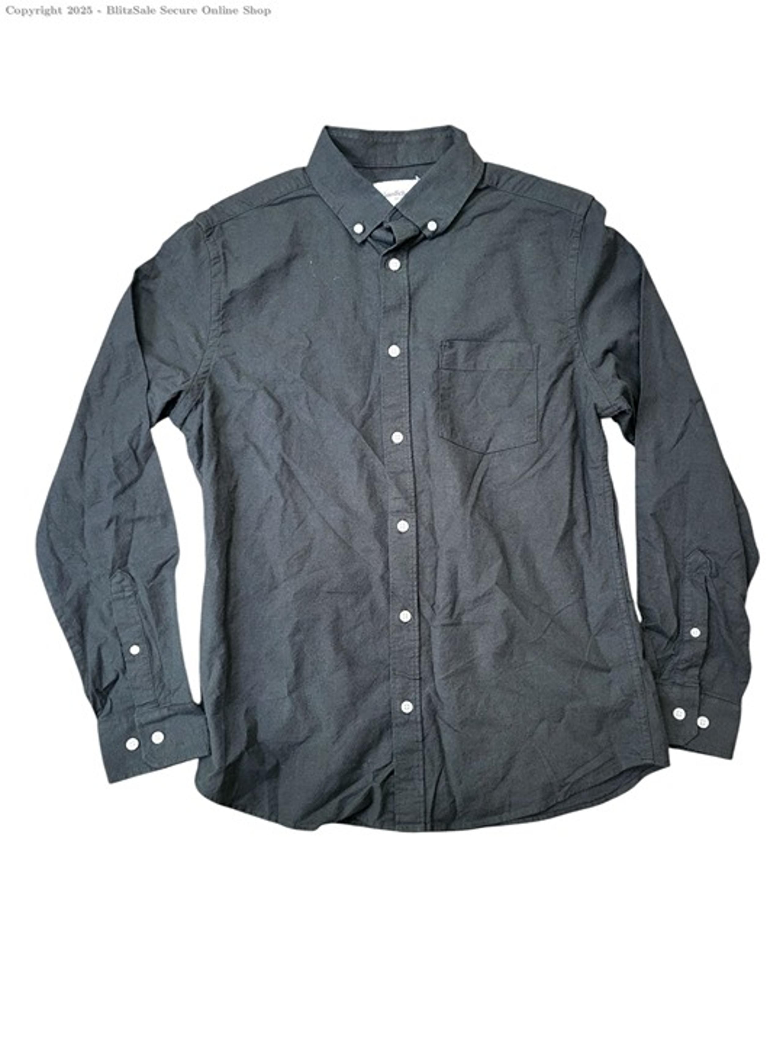 Goodfellow & Co Men\'s Button Front Long Sleeve Shirt Size M Slim Fit