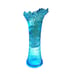 Vintage MCM Northwoods Icy Blue Diamond Pattern Swung Vase