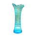 Vintage MCM Northwoods Icy Blue Diamond Pattern Swung Vase