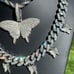 Butterfly Necklace Set White Gold