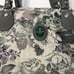 VINTAGE Atlantic Brocade Tapestry Green Floral Carry On Bag Luggage Dual Handle