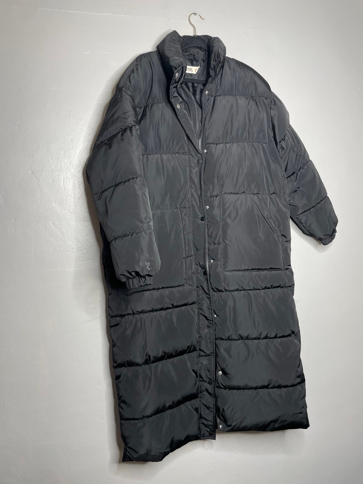 Womens long puffer coat