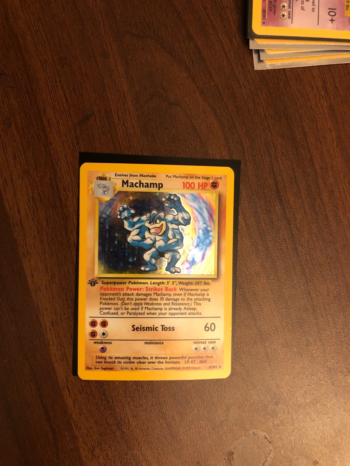 OMG Super Rare First Edition Machamp Holo!