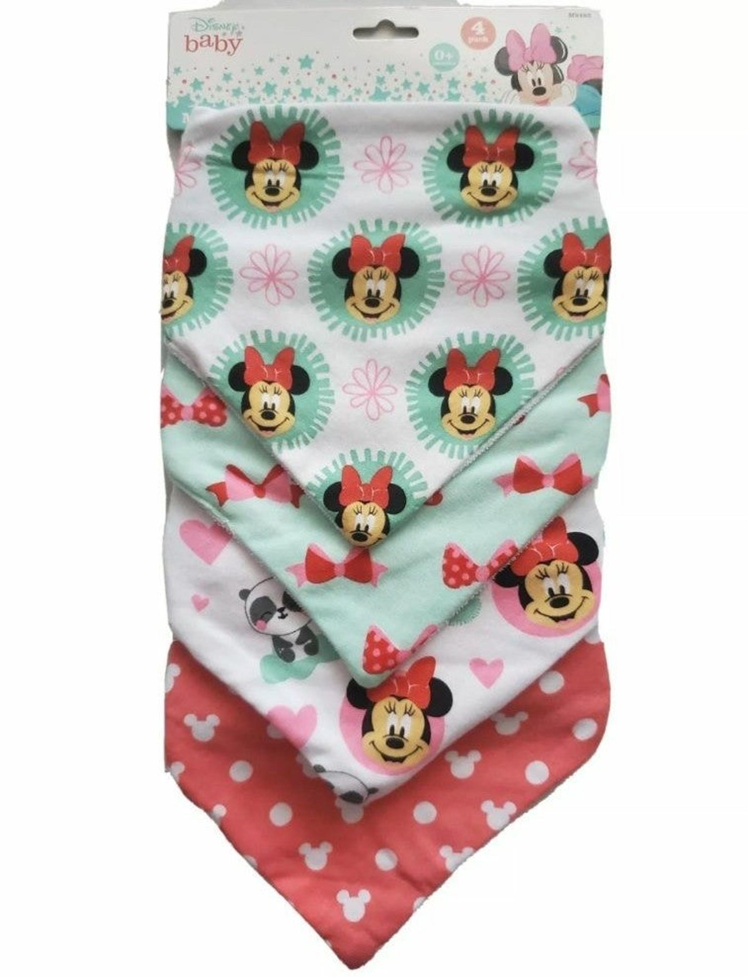 4 Pack Disney Minnie Mouse Bibs