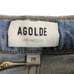 Agolde Women's Riley Jeans Button Fly High Waist Cropped Organic Cotton Sz 26