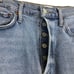 Agolde Women's Riley Jeans Button Fly High Waist Cropped Organic Cotton Sz 26