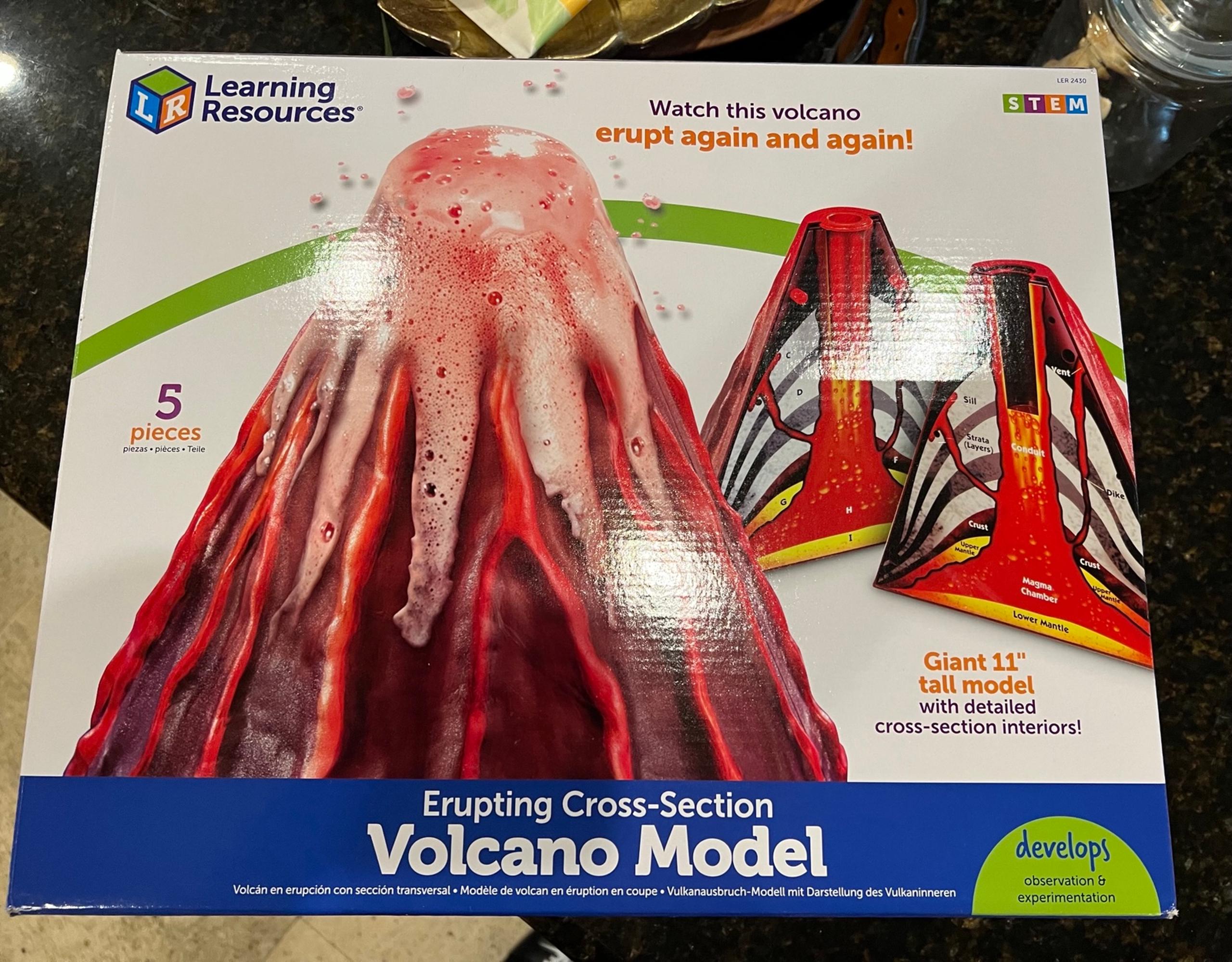 Learning Resources Erupting Volcano Model (LER2430)
