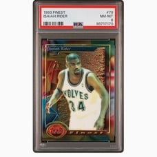 1993 Topps Finest Isaiah Rider Rookie Card #79 PSA 8 NM-MT POP 16